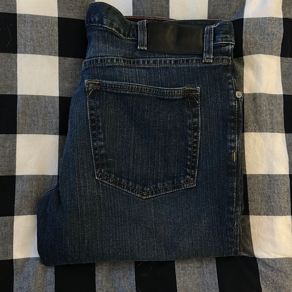 Slim fit dark wash jeans